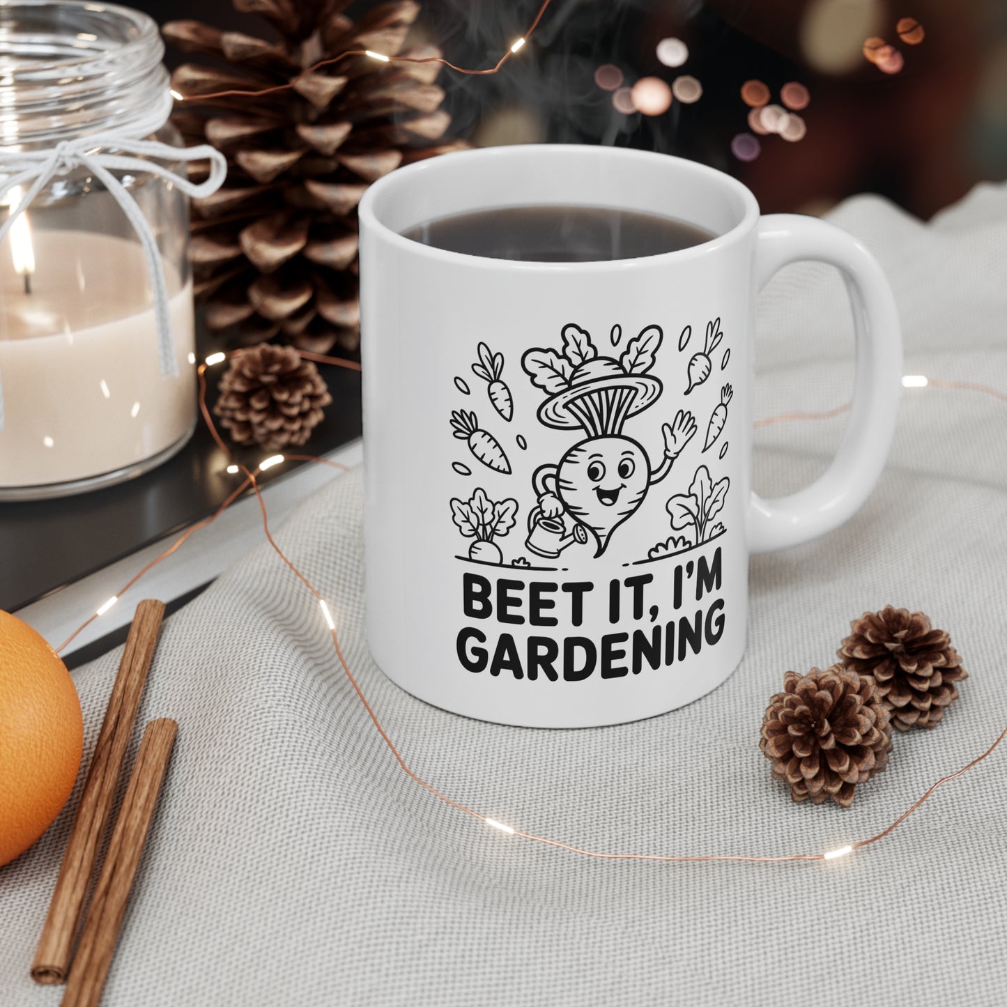Beet It I'm Gardening Mug, Funny Plant Lover Gift, Potting Shed Decor, Gift for Gardeners